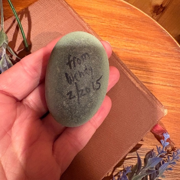 Montauk Point Light Hand-Painted Lighthouse Decorative rock  (2015) - Picture 5 of 7